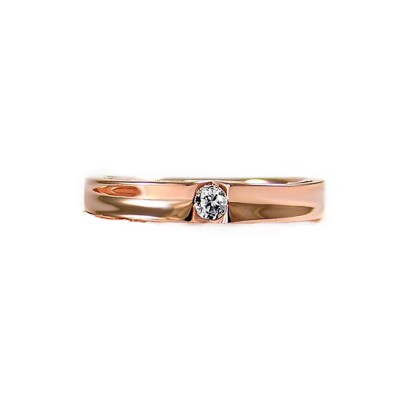แหวนพิงค์โกลด์ แหวนคู่ แหวนเพชร แหวนแต่งงาน แหวนหมั้น-R1241DPG